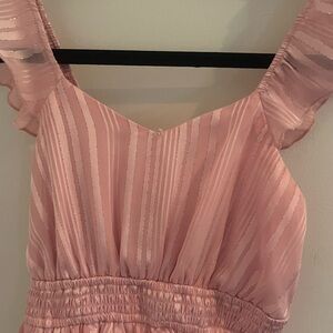Pink Striped Sleeveless Dress
Pretty fancy dress for a dance or dress up